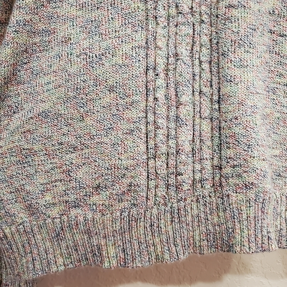 Laura Scott Ribbed Knit Confetti Colored Soft Sweater Size XL - Picture 2 of 10